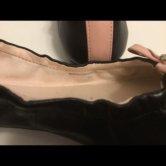 Jack Rogers Leather Ballet Flats Pink/White 8M - Picture 6 of 7